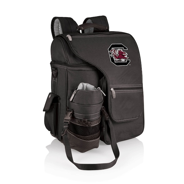 Picnic Time Family Of Brands NCAA South Carolina Gamecocks Turismo Backpack Cooler with Water Bottle CarrierBlack 641-00-175-524-0 - main