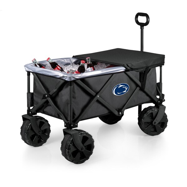 Picnic Time Family Of Brands NCAA Penn State Nittany Lions Adventure Wagon Elite All-Terrain Folding Beach Wagon 741-85-679-494-0 - main