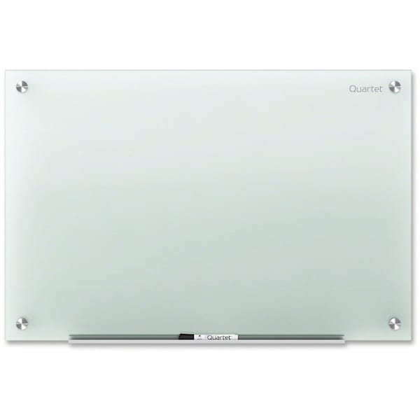 Quartet Dry Erase Board, Glass, 48 in, 72 in, No Frame Frame, Frosted White, Gloss G7248F-A - main