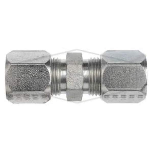 Dixon The Right Connection Flareless Bite Tube Union, 1/4 in Nominal, Male Tube End Style, Steel, Domestic FLC2403-04 - main