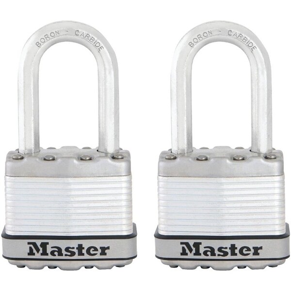 Master Lock Magnum Series Padlock, Keyed Alike Key, 5/16 in Dia Shackle, 1-1/2 in H Shackle, Stainless Steel Body M1XTLF - main