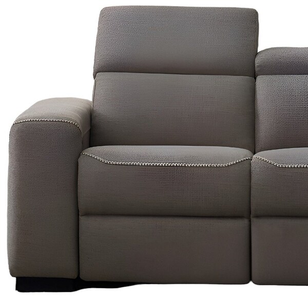 Homeroots 89" Brown Reclining Sofa With Black Legs 480912 - main