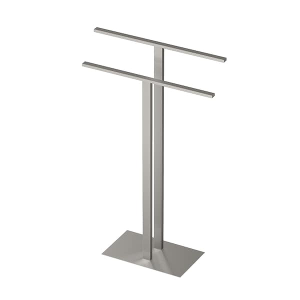 Gatco Modern Floor Towel Stand, Satin Nickel 1552SN - main