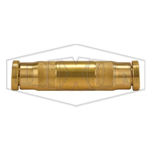 Dixon Push-In Union, 1/4 in Nominal, Tube, Brass, Domestic 628 - main