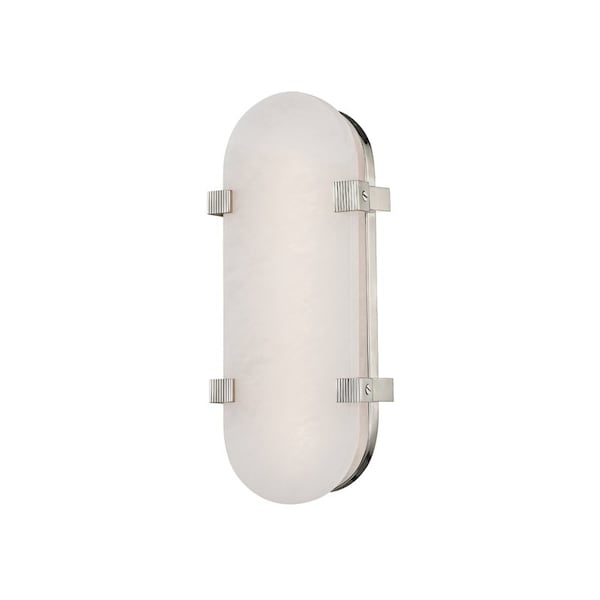 Hudson Valley Lighting Skylar 1 Light Wall Sconce 13.75 In. Polished Nickel 1114-PN - main