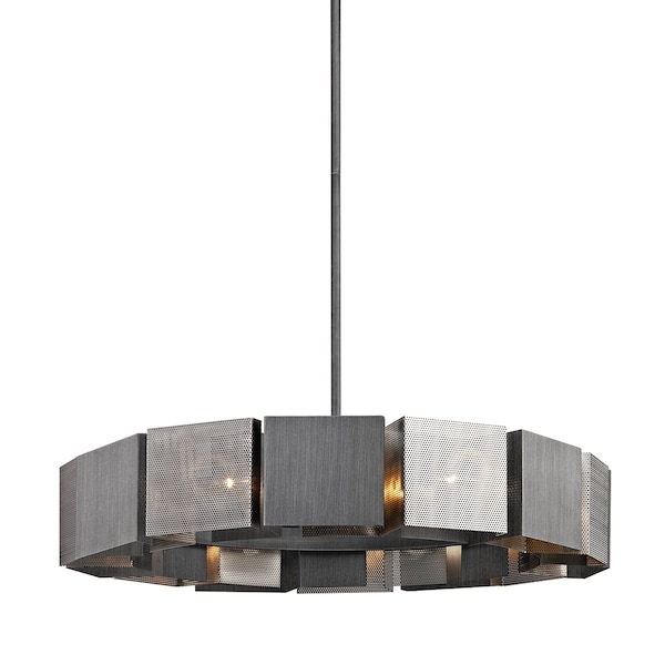 Troy Lighting Impression 14 Light Chandelier 36.25 In. Graphite/Burnished Nickel F6046-GRA/BN - main