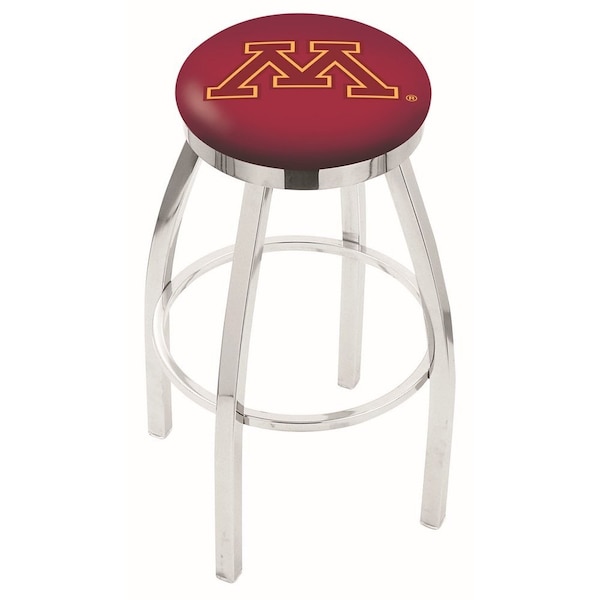 Holland Bar Stool Co 36" Chrome Minnesota Swivel Bar Stool, Accent Ring L8C2C36MinnUn - main