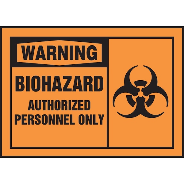 Accuform OSHA WARNING SAFETY LABEL BIOHAZARD LBHZ302XVE - main