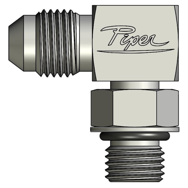 Piper Male JIC to Male O-Ring Boss Adjustable 90 Degree Elbow 5/16in. Male JIC-1/4in. Male O-Ring Boss 0790-05-04 - main