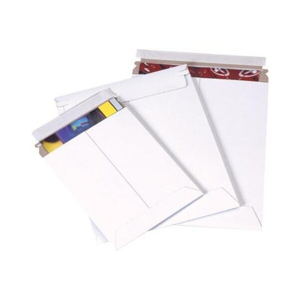 Partners Brand Self-Seal Flat Mailers, 9" x 11 1/2", White, PK25 RM2SS25PK - main