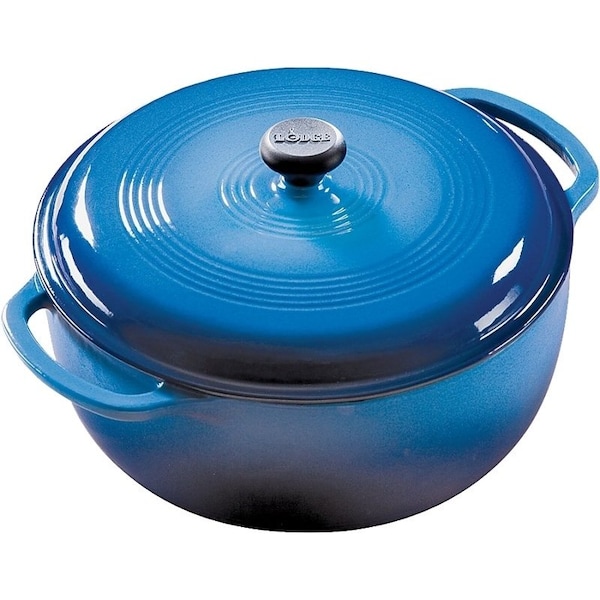 Lodge Lodge EC6D33 Dutch Oven, 6 qt Capacity, Iron, Blue EC6D33 - main