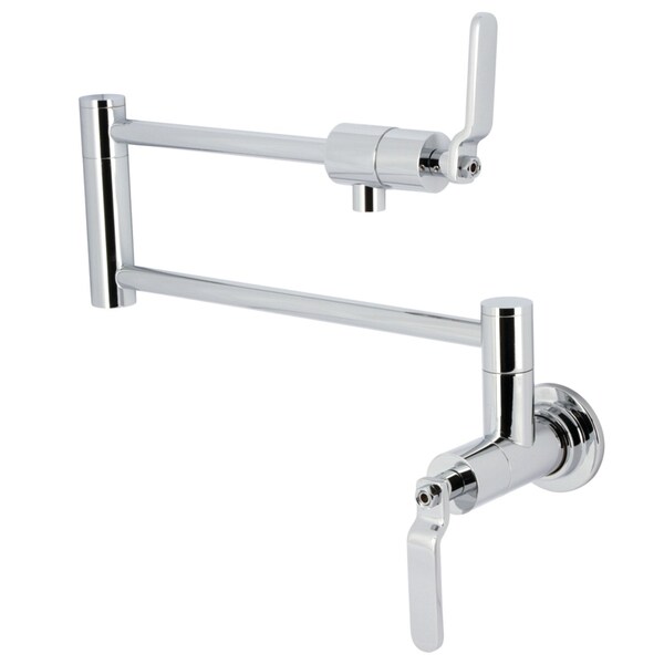 Kingston Brass Wall Mount Pot Filler Faucet, Polished Chrome KS4101KL - main