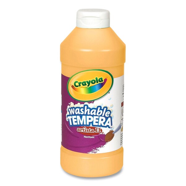 Crayola Artista II Washable Tempera Paint, Peach, 16 oz Bottle 54-3115-033 - main