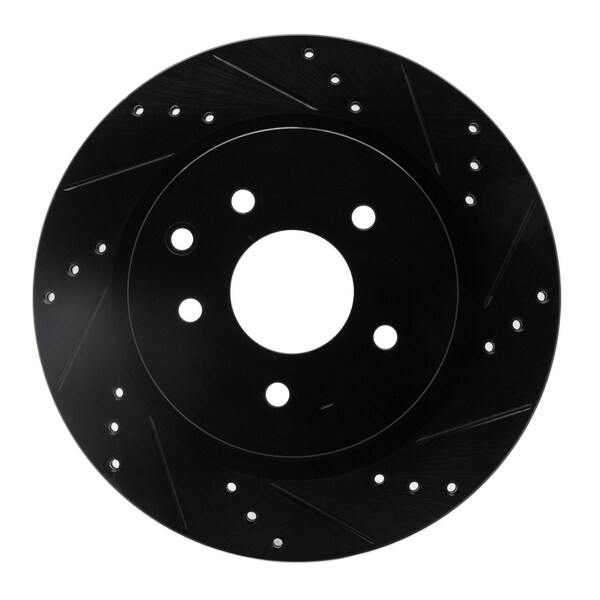 Dynamic Friction Co DFC Brake Rotor - Drilled and Slotted - Black 633-67055R - main