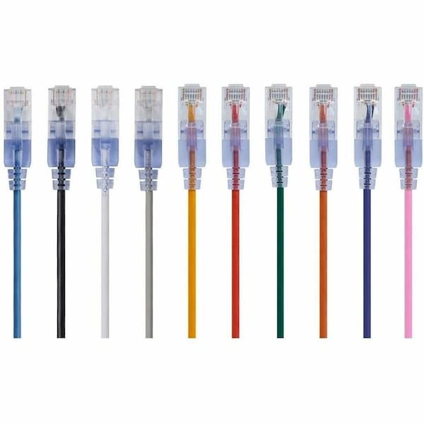 Monoprice SlimRun Cat6A Ethernet Patch Cable - Snagless RJ45_ UTP_ Pure Bare Cop 29474 - main