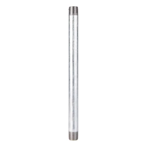 Stz Industries 1/2 in. MIP each X 1/2 in. D MIP Galvanized Steel 12 in. L Nipple 303U12X12 - main