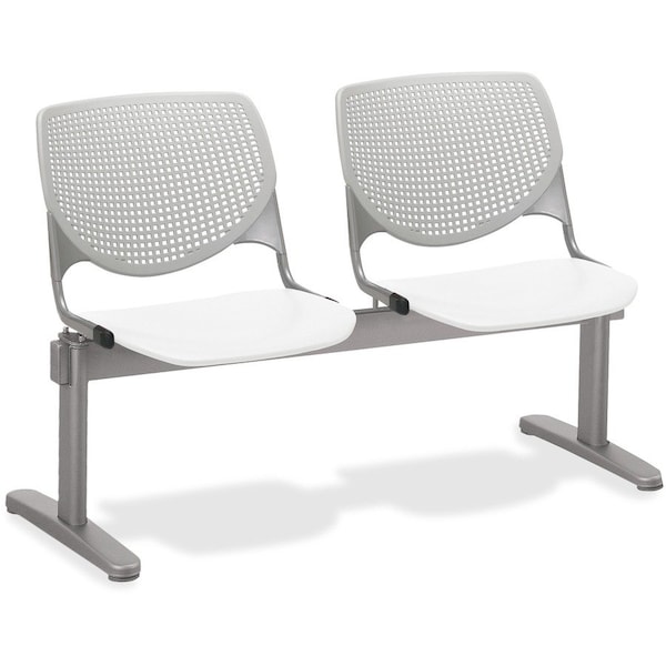 Kfi Kool Beam Seat Beam Seating, Gray Back, 47 in W 22†L 31†H, Polypropylene Seat 2300BEAM2-BP13-SP08 - main