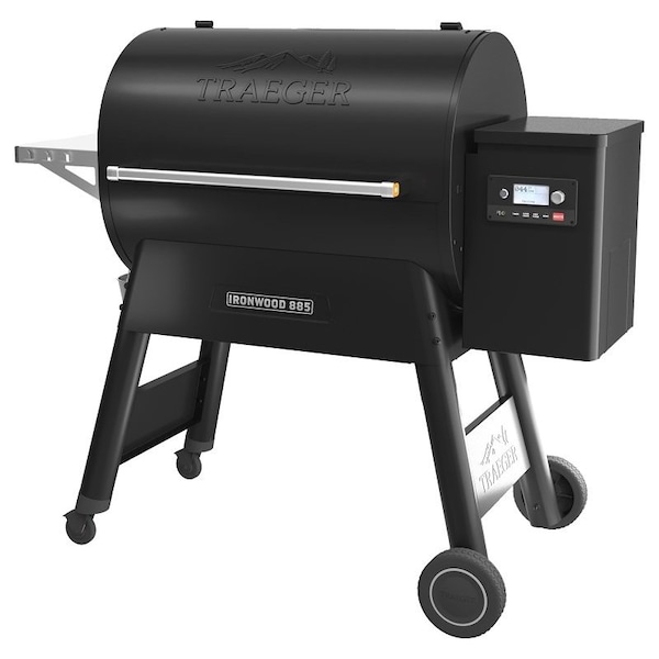 Traeger Pellet Grill, 38,000 Btu, 570 sqin Primary Cooking Surface, Side Shelf Included Yes, Steel Body TFB89BLF - main