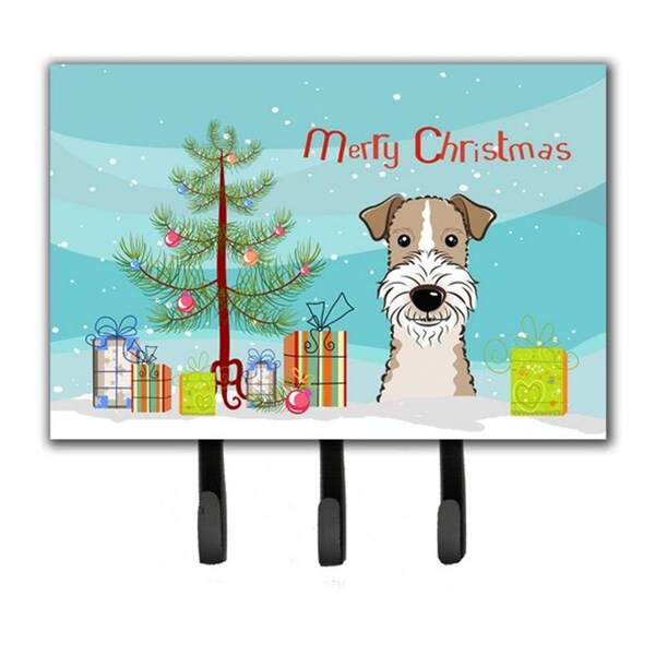 Carolines Treasures Christmas Tree and Wire Haired Fox Terrier Leash or Key Holder BB1619TH68 - main