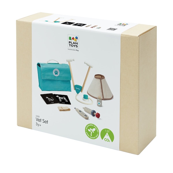 Plantoys Pretend Play Vet Toy Set 3490 - main