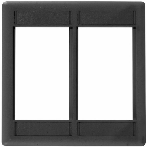 Hubbell Premise Wiring IStation Plate, Black, 6U IMF2BK - main
