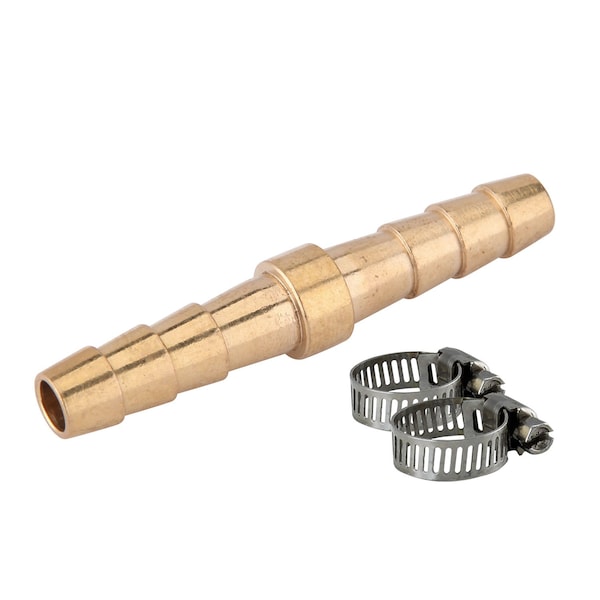 Freeman Z1414MMBC 1/4" x 1/4" Male to Male Brass Barbed Coupler Z1414MMBC - main