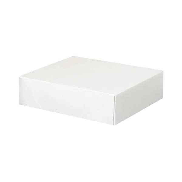 Partners Brand 11 1/8 in x 9 1/2 in x 3 in Stationery Folding Cartons, White, Fiberboard, 150 PK S6 - main