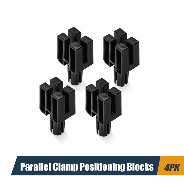 Powertec Parallel Clamp Positioning Blocks, Stable Base for Clamping & Gluing, Fits 3/4" Dog Holes, 4PK 72157 - main