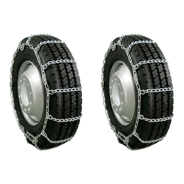 Mytee Products 2Pair Cam Round Twisted Link Snow Tire Chains for 19.5in Rim Di. & 8in Wide Car Tire, 2PK TC195VSx2 - main
