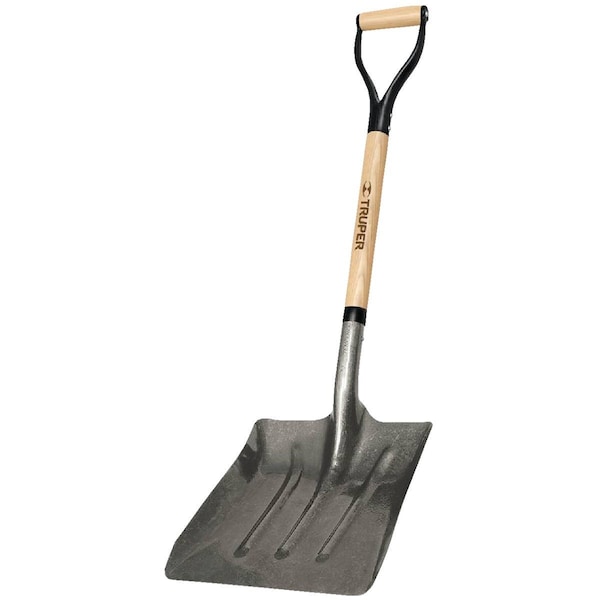 Truper 27'' Wood D-Grip Handle Steel Scoop Shovel COSH-Y - main