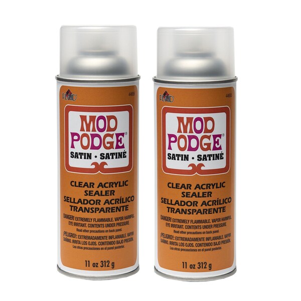 Mod Podge Acrylic Aerosol Sealer, 11oz., Satin, 2PK 44655 - main