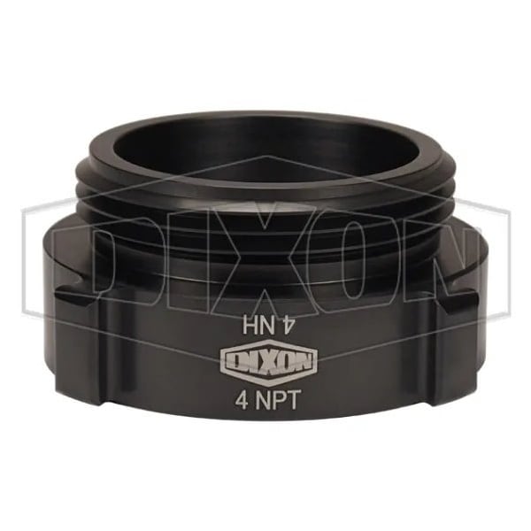 Dixon Style N37 Rocker Lug Hydrant Adapter, 4 in, FNPT x Male NST NH Connection, Aluminum, Hardcoat Anod N37-40T40F - main