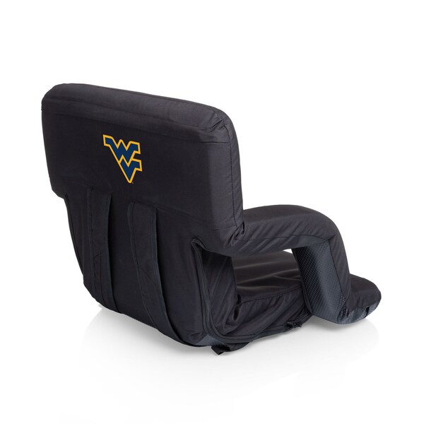 Picnic Time Family Of Brands NCAA West Virginia Mountaineers Ventura Reclining Stadium Seat with Back Support 618-00-179-834-0 - main