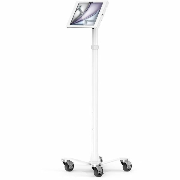 Compulocks IPAD AIR M2 & M3 13IN, APEX ENCLOSURE ROLLING CART - RISE FREEDOM WHITE MCRSTDW13APXW - main