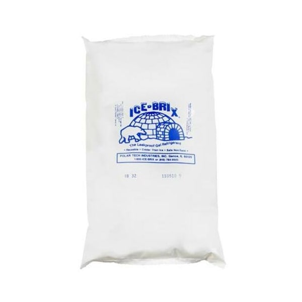Ice-Brix Cold Packs, 10" x 6" x 1-1/2", White, 9/Case IB32BPD - main