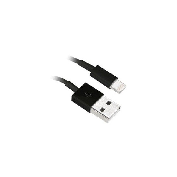 Cable Wholesale Apple Lightning Authorized Black iPhone, iPad, iPod USB Charge and Sync Cable, 6 foot 10U2-05106BK - main