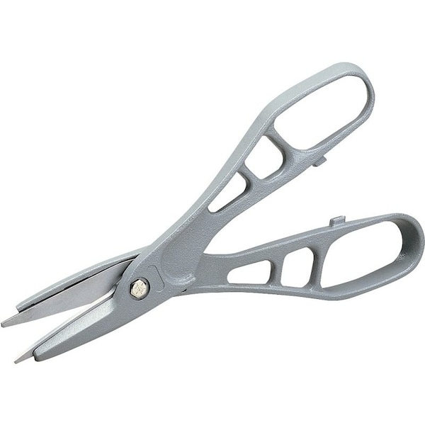 Malco Andy Snip Pattern Snip, 12 in OAL, 3 in L Cut, Straight Cut, Steel Blade, Loop Handle, Gray Handle M12N/M12 - main