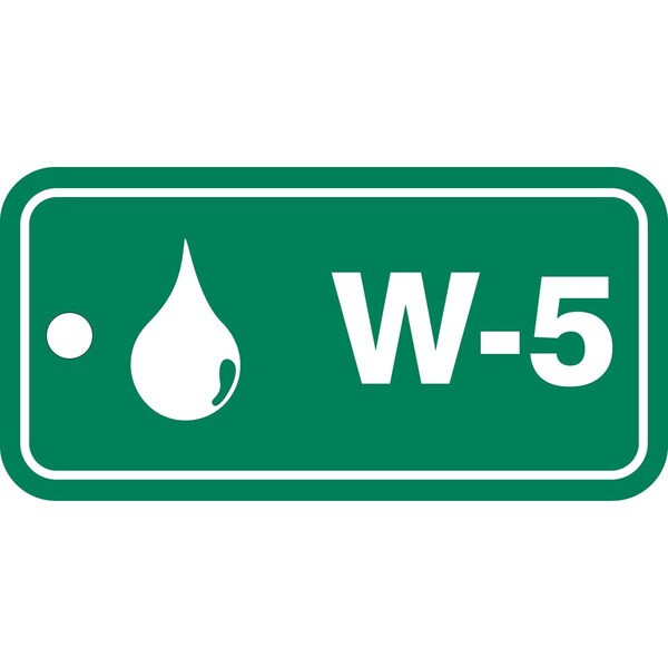 Accuform RP-Plastic, 3-1/4 in Width, 0.075 in Height, , 5 PK TDF905VPM - main