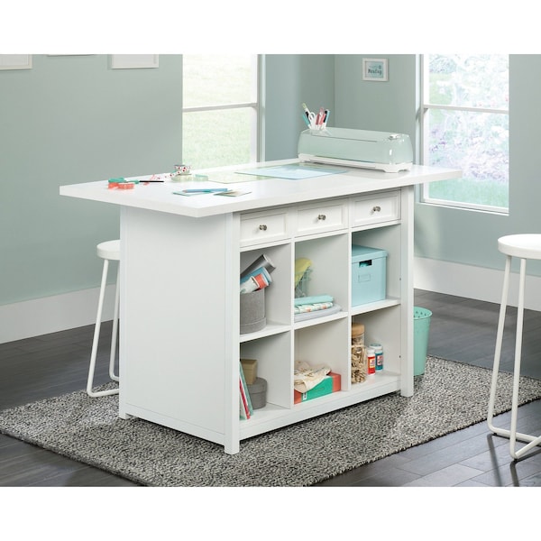 Sauder Craft Pro Series Work Table White 3a 421420 - main