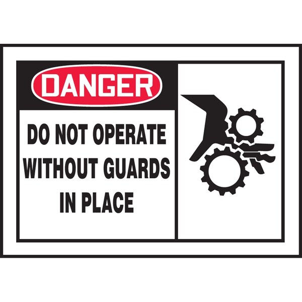 Accuform Danger Safety Label LEQM019XVE - main