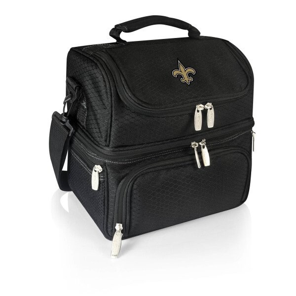Picnic Time Family Of Brands NFL New Orleans Saints - Pranzo Lunch Bag Cooler with Utensils 512-80-175-204-2 - main