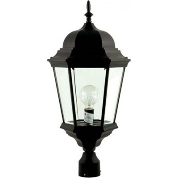 Intense Powder Coated Cast Aluminum Post Top Light Fixture, Black - 26.75 x 12.75 x 12.75 in. IN2938369 - main