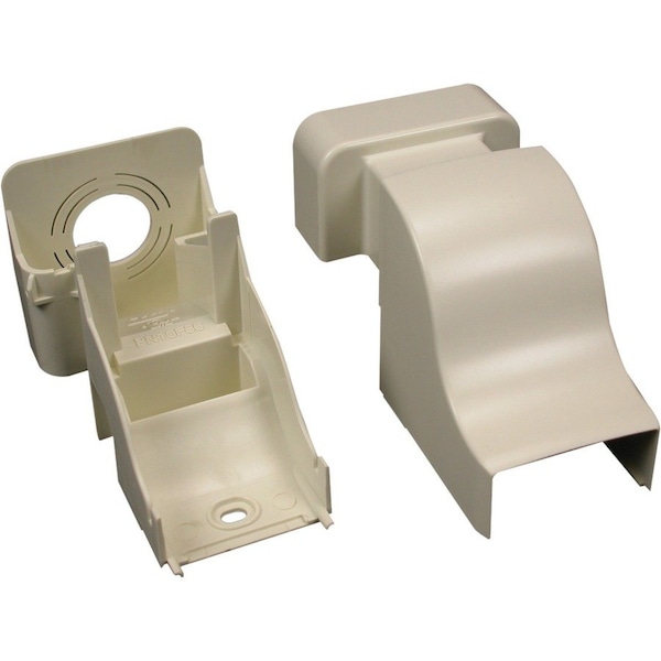 Legrand Drop Ceiling Raceway, PN10 Series, 1 Channel, 2-1/2 in W, 0.812 in H, 4.37 in L, Ivory PN10F86V - main