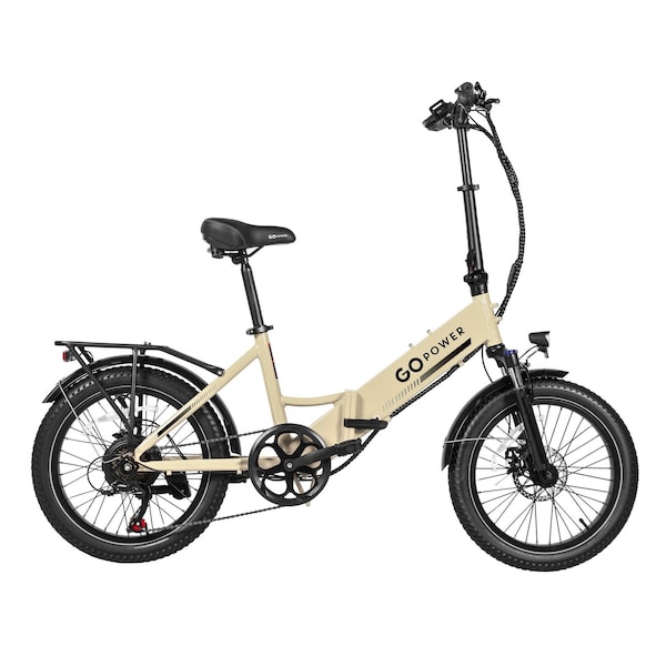Gopowerbike GoPlus Folding Electric Bike, Sand BK49SND - main