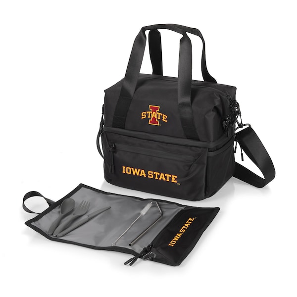 Picnic Time Family Of Brands NCAA Iowa State Cyclones Tarana Lunch Bag Cooler with Utensils made from Recycled Material 515-01-179-234-0 - main