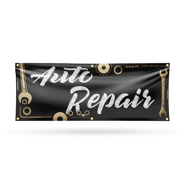 Signmission Auto Repair, 24 Inch x 72 Inch, Vinyl Banner B-72-30470 - main