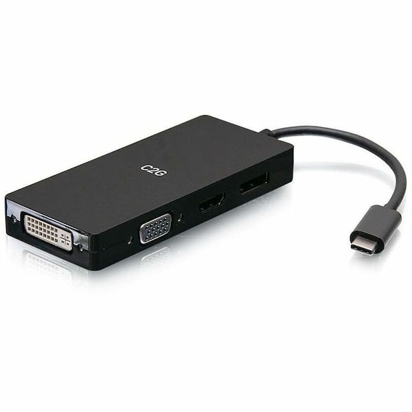 C2G USBC TO HDMI, DP, DVI & VGA ADAPTER C2G54454 - main