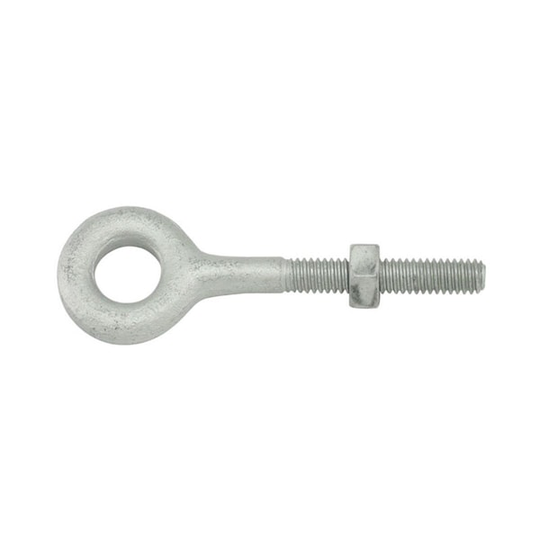 Tc International 0.25 x 4 in. Forged 1030 Carbon Steel Hot Dip Galvanized Regular Type Eye Bolts, 2PK 41003 - main