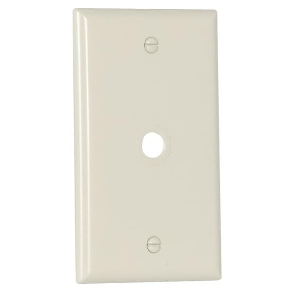 Eaton Wiring Devices Wallplate, 4-1/2 in L, 2-3/4 in W, 1 -Gang, 1 -Port, Thermoset, Light Almond 2128LA - main