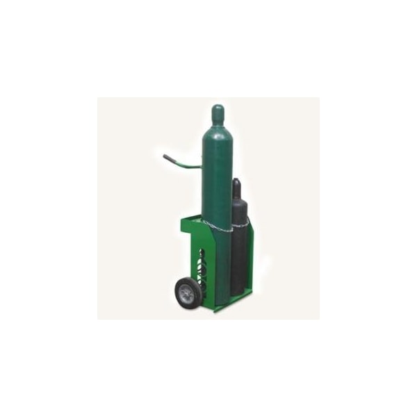 Saf-T-Cart Cylinder Box Cart, for Oxygen and Acetylene, 13.66 in D x 24.5 in W x 43.63 in H, 10 in 339-950-10B - main